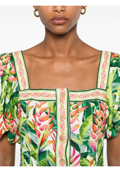 Multicolored floral-print mini dress Farm rio - women FARM RIO | 33597225051